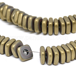 Electroplate Non-magnetic Synthetic Hematite Beads Strands&nbsp;G-Q486-90A