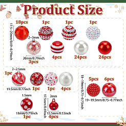 DIY Round Christmas Beads Findings Kits&nbsp;DIY-PH0034-05