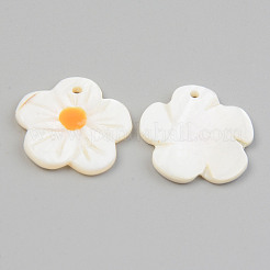 Natural Freshwater Shell Pendants&nbsp;X-SHEL-T017-34