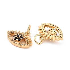 Brass Micro Pave Cubic Zironia Pendants&nbsp;KK-D065-10G