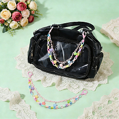 2Pcs ABS Plastic & Acrylic Bag Extender Chains&nbsp;HJEW-OC00400