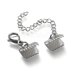 Tarnish Resistant 304 Stainless Steel Curb Chain Extender&nbsp;STAS-K195-25P-01