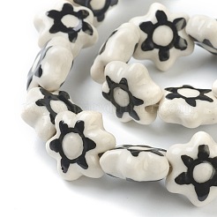Handmade Porcelain Flower Beads&nbsp;PORC-J008-06