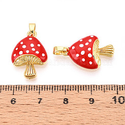 Brass Enamel Pendants&nbsp;KK-N257-55G