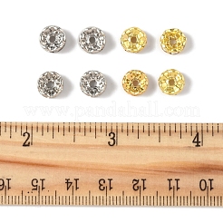 120Pcs 2 Colors Brass Crystal Rhinestone Spacer Beads&nbsp;RB-FS0001-06
