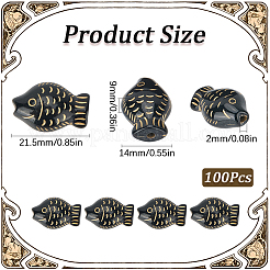 100PCS Opaque Acrylic Beads&nbsp;OACR-SC0001-27