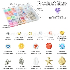 DIY Polymer Clay & Acrylic Beads Bracelets Making Kits&nbsp;DIY-YW0009-58