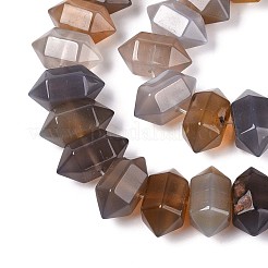 Natural Grey Agate Beads Strands&nbsp;G-T142-56