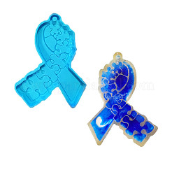 Ribbon Shape DIY Pendant Silicone Molds&nbsp;SIMO-PW0001-337