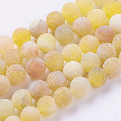 Natural Weathered Agate Beads Strands&nbsp;G-G589-8mm-02