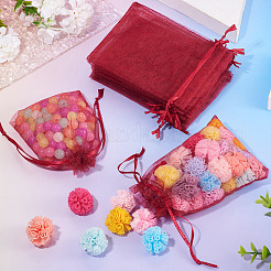 50Pcs Organza Bags Jewellery Storage Pouches Wedding Favour Party Mesh Drawstring Gift&nbsp;OP-TA0001-16D