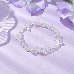 Opalite Chip Beaded Stretch Bracelets for Women Men&nbsp;BJEW-JB10665-05
