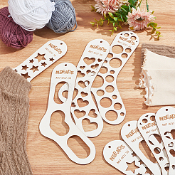 8Pcs 4 Styles Wood Sock Blockers for Knitting&nbsp;TOOL-NB0002-11