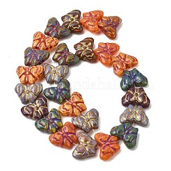 Painted Glass Beads Strands&nbsp;GLAA-Z021-03A