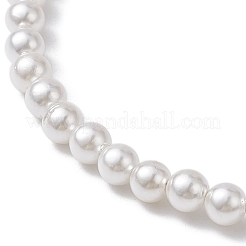 Shell Pearl Beaded Cuff Bangle&nbsp;BJEW-TA00456