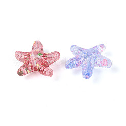 Transparent Spray Painted Acrylic Beads&nbsp;ACRP-T011-03M