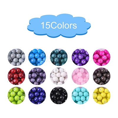 Baking Paint Glass Beads&nbsp;DGLA-Q026-02-1