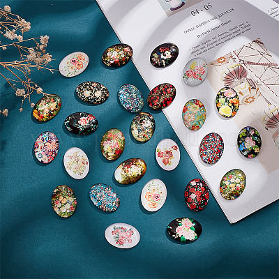 Glass Cabochons&nbsp;GLAA-PH0002-20-1