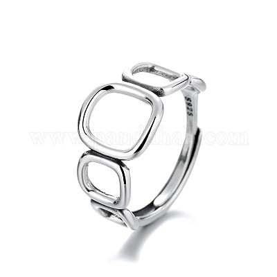 925 Sterling Silver Adjustable Finger Rings&nbsp;FS-WG45355-01-1