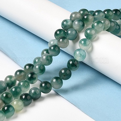 Natural Dyed White Jade Beads Strands&nbsp;G-M402-C04-09-1