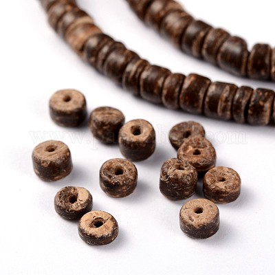 Natural Coconut Column Bead Strands&nbsp;X-COCB-O001-05-1