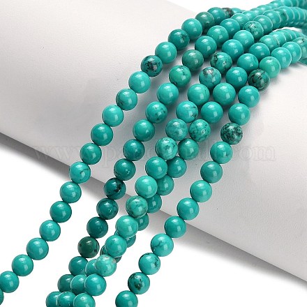 Natural Howlite Beads Strands G-Z149-A01-4mm-1