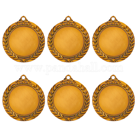 6Pcs Alloy Big Pendants Cabochon Setting FIND-FG0002-62-1