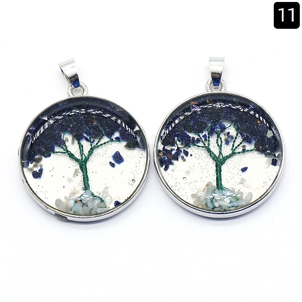 Synthetic Blue Goldstone Pendants&nbsp;PW-WGDCF81-07-1