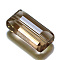 Imitation Austrian Crystal Beads, Grade AAA, Faceted, Rectangle, Gray, 8x14x5.5mm, Hole: 0.9~1mm