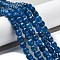 Natural Agate Beads Strands, Dyed & Heated, Fig Shaped, Steel Blue, 9x8x8mm, Hole: 1.2mm, about 38pcs/strand, 13.66~13.98''(34.7~35.5cm)