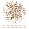 Beechwood Linking Rings, Square, 20x20x2.5mm, Inner Diameter: 15.5x15.5mm