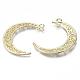 Alloy  2-Loop Link Pendants&nbsp;PALLOY-S121-227-3