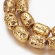 Electroplated Natural Lava Rock Beads Strands&nbsp;G-P400-12G-2
