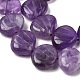 Natural Amethyst Carved Beads Strands&nbsp;G-H339-A07-01B-4