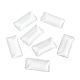 Transparent Rectangle Glass Cabochons&nbsp;GGLA-R025-38x19-4