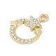 Rack Plating Alloy Micro Pave Rhinestone Pendants&nbsp;FIND-K020-05G-2