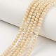 Electroplate Opaque Solid Color Glass Beads Strands&nbsp;EGLA-A034-P3mm-L14-1