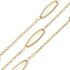 304 Stainless Steel Oval & Cable Chains&nbsp;CHS-C015-03D-G-1