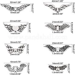 Vintage Tibetan Alloy beads Antique Silver Plated Wing Charm Beads Spacer Jewelry Findings&nbsp;TIBEB-PH0002-01