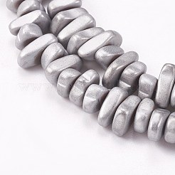 Electroplate Non-magnetic Synthetic Hematite Beads Strands&nbsp;G-P367-H-05