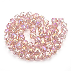 Electroplate Glass Beads Strands&nbsp;EGLA-T010-01H