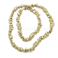 Electroplated Synthetic Non-magnetic Hematite Beads Strands&nbsp;G-H327-J01-01E