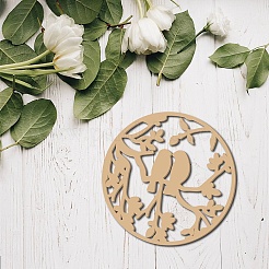 Laser Cut Unfinished Basswood Wall Decoration&nbsp;WOOD-WH0113-117
