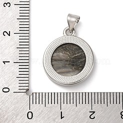 Natural Black Lip Shell Carved Moth Pendants&nbsp;KK-D537-04P-03