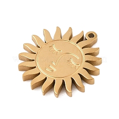 304 Stainless Steel Pendants&nbsp;STAS-P377-03G