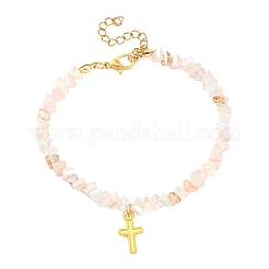 Alloy Cross Charm Bracelets&nbsp;BJEW-JB12323-03