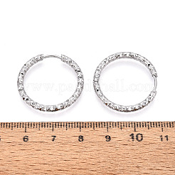 304 Stainless Steel Hoop Earrings&nbsp;STAS-T074-19P