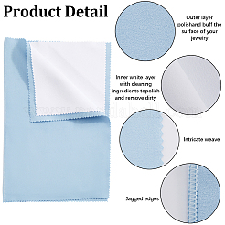 2Pcs 4 Layers Silver Polishing Cloth&nbsp;TOOL-BBC0001-08B