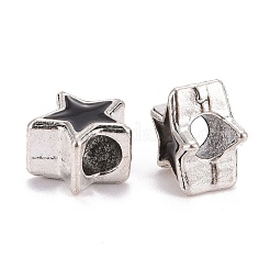 Alloy Enamel European Beads&nbsp;ENAM-I047-01AS
