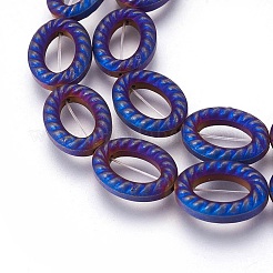 Electroplated Non-magnetic Synthetic Hematite Beads Strands&nbsp;G-P392-P03